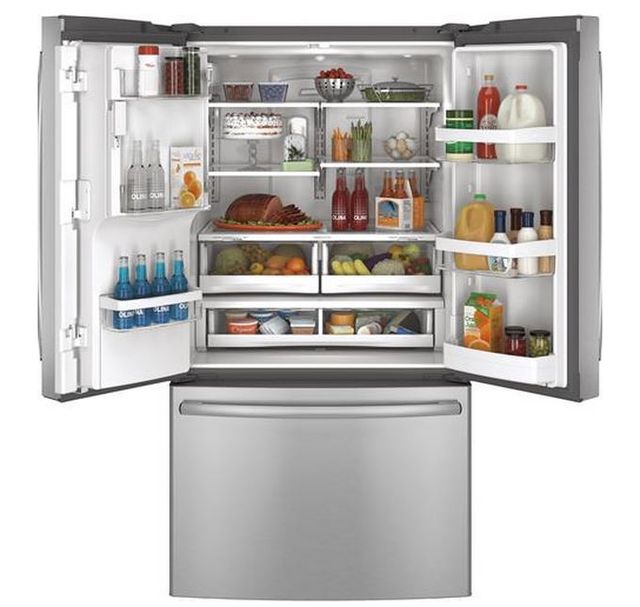 GE® 25.7 Cu. Ft. French-Door Refrigerator-Stainless Steel 1