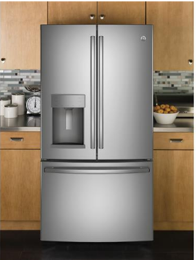 GE® Energy Star® 27.8 Cu. Ft. French-Door Refrigerator-Stainless Steel-2