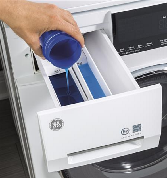 GE® Front Load Washer-White (SCRATCH AND DENT) 3