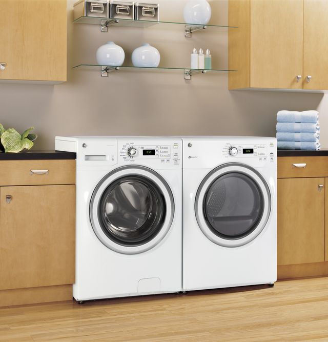 GE® Front Load Washer-White 8