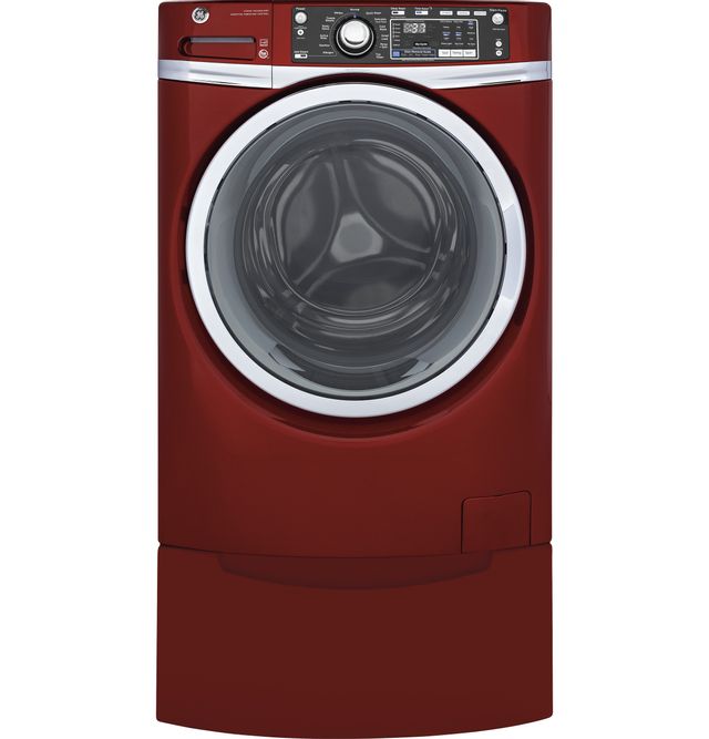 GE® Front Load Washer-Red 1