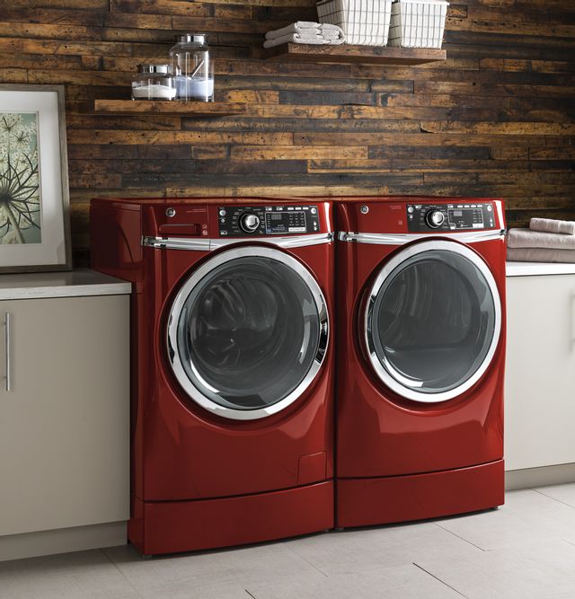 GE® Front Load Washer-Red 9