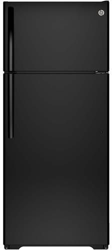 GE® 17.5 Cu. Ft. Top Freezer Refrigerator-Black