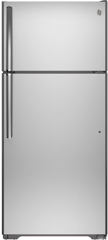 GE® 17.6 Cu. Ft. Top Freezer Refrigerator-Stainless Steel