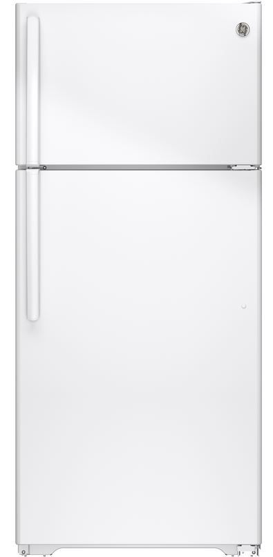 GE® 21.2 Cu. Ft. White Top Freezer Refrigerator-0
