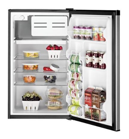 GE® 4.4 Cu. Ft. CleanSteel® Stainless Steel Compact Refrigerator-1