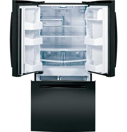 GE® 22.1 Cu. Ft. French Door Refrigerator-Black 1