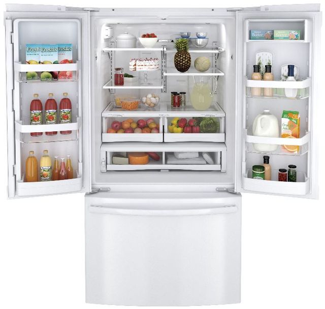 GE® ENERGY STAR® 26.3 Cu. Ft. French Door Refrigerator-White 1
