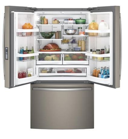 GE® Series 28.5 Cu. Ft. Slate French-Door Refrigerator-GNE29GMKES-1
