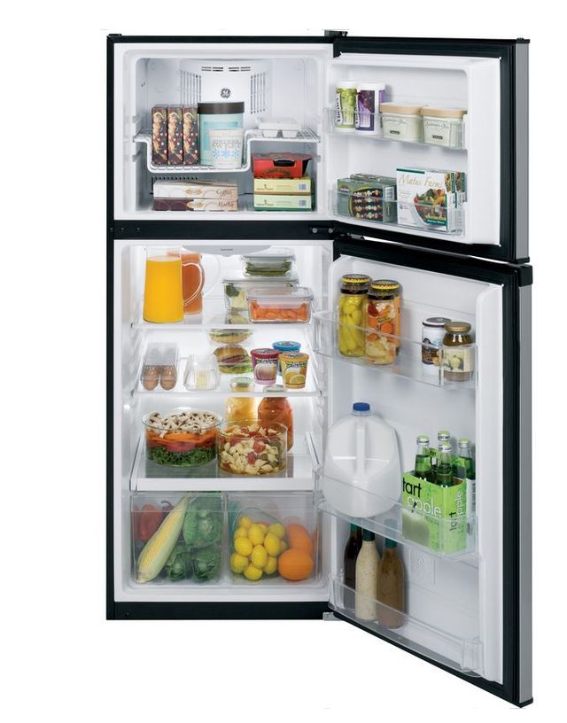 GE 11.6 Cu Ft. Top Freezer Refrigerator-Stainless 1