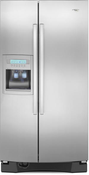 side by side whirlpool gold refrigerator