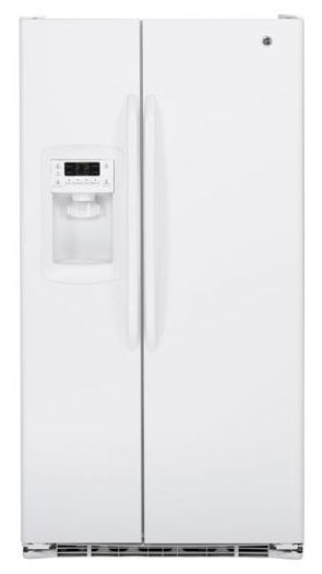 GE® 22.7 Cu. Ft. Counter Depth Side-by-Side Refrigerator-White