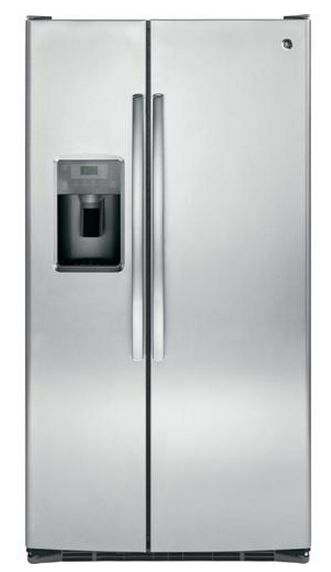 GE® 25.4 Cu. Ft. Side-by-Side Refrigerator-Stainless Steel-0