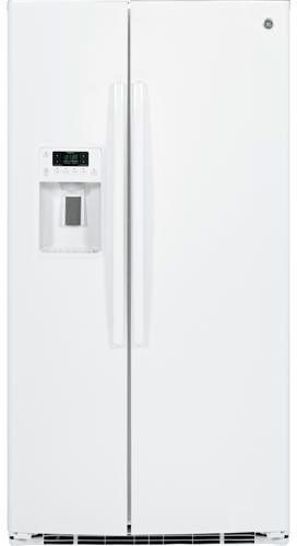GE® 25.4 Cu. Ft. Side-by-Side Refrigerator-White 0