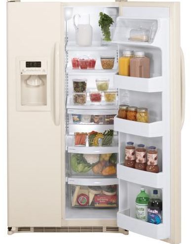 21.9 Cu. Ft. Side-By-Side Refrigerator with Dispenser / Bisque