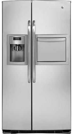 GE&reg; ENERGY STAR&reg; 25.9 Side-By-Side Refrigerator with Dispenser