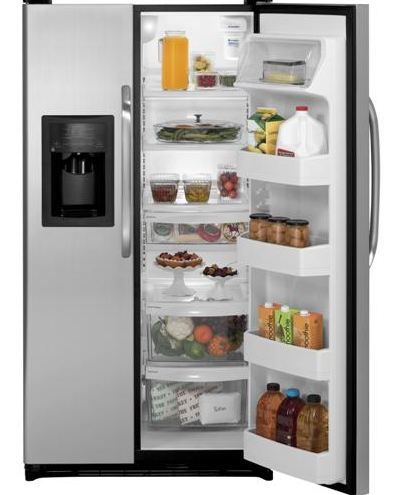 21.9 Cu. Ft. Side-By-Side Refrigerator with Dispenser / Stainless Look