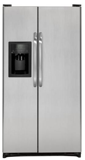 GE® ENERGY STAR® 21.9 Cu. Ft. Side-by-Side Refrigerator-CleanSteel™
