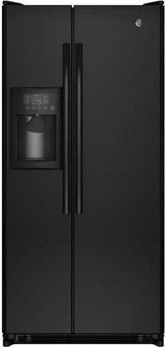 GE® 20 Cu. Ft. Side-by-Side Refrigerator-Black