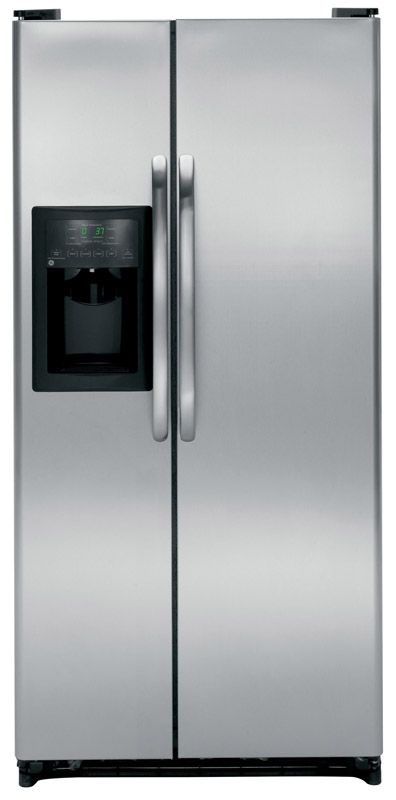 GE® 20 Cu. Ft. Side-by-Side Refrigerator-Stainless Steel 0