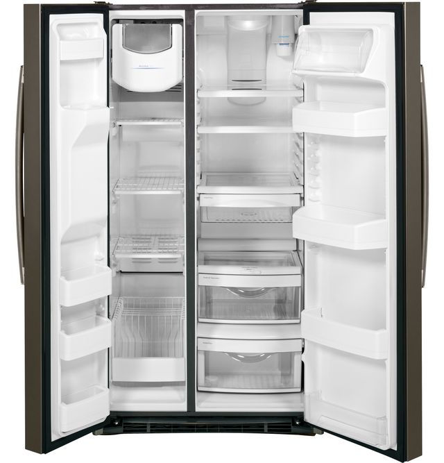 GE® 25.4 Cu. Ft. Side-By-Side Refrigerator-Slate-1