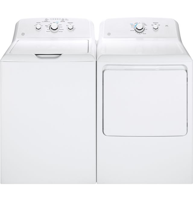 GE Laundry Pair Package 377 GTW335ASNWW-GTD33EASKSS-1