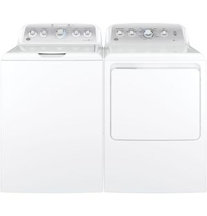 GE Top Load Laundry Pair with Electric Dryer