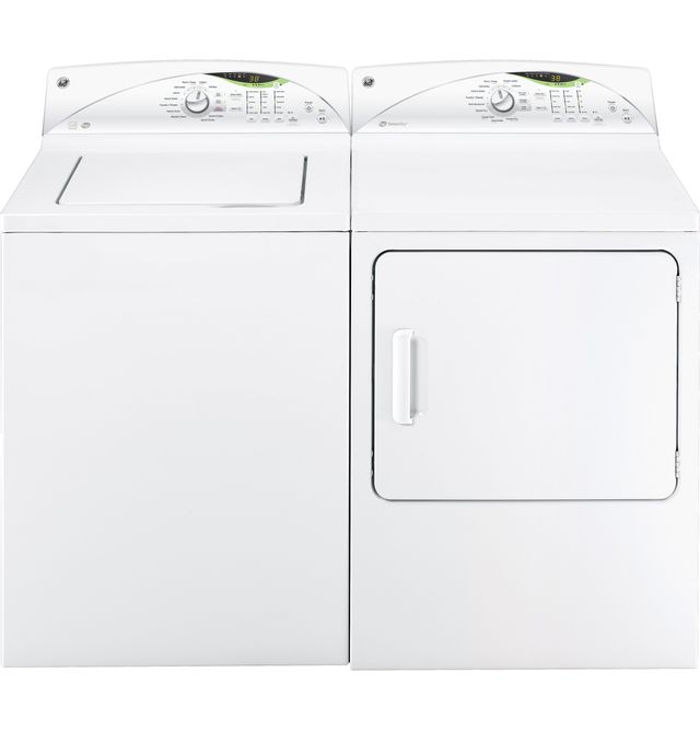 GE® Front Load Gas Dryer-White 2