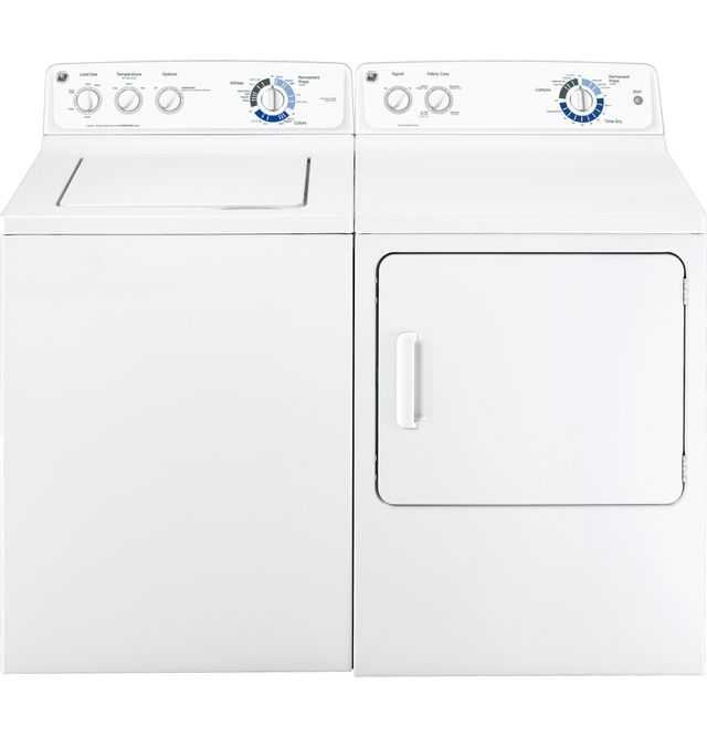 GE® Front Load Gas Dryer-White 1