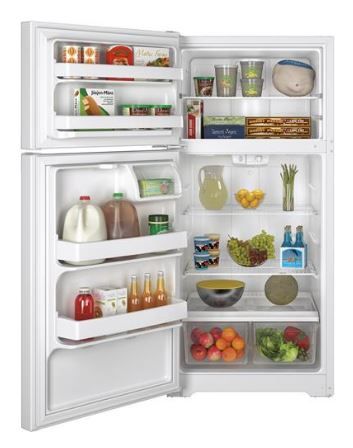 GE® 14.6 Cu. Ft. Top Freezer Refrigerator-White 1