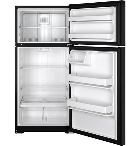 GE® 14.6 Cu. Ft. Top Freezer Refrigerator-Black 3