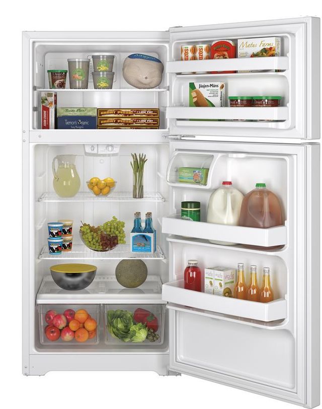 GE® 17.5 Cu. Ft. Top Freezer Refrigerator-White 1
