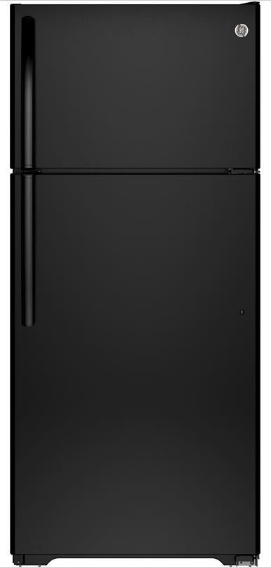 GE® 17.5 Cu. Ft. Top Freezer Refrigerator-Black