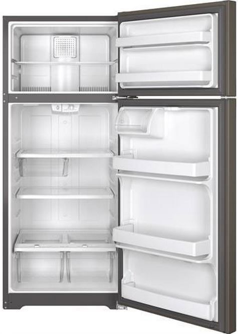 GE® 17.5 Cu. Ft. Top Freezer Refrigerator-Black 1