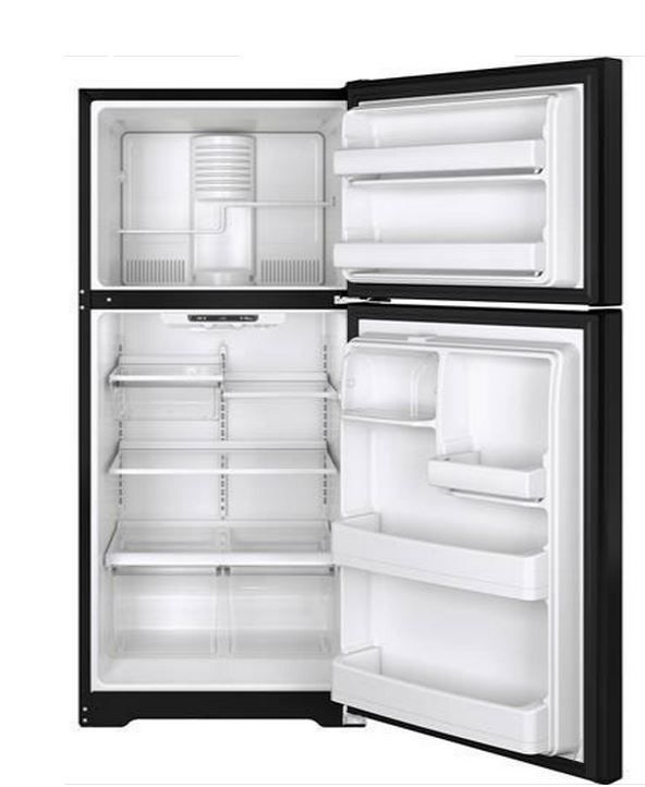 GE® 18.2 Cu. Ft. Top Freezer Refrigerator-Black 1
