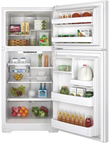 GE® 18.2 Cu. Ft. Top Freezer Refrigerator-White-1