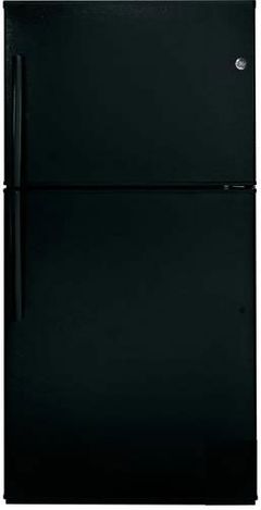 GE® 21.2 Cu. Ft. Black Top Freezer Refrigerator-GTE21GTHBB