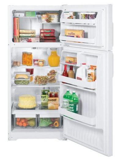GE® ENERGY STAR® 15.5 Cu. Ft. Top Freezer Refrigerator-White 1