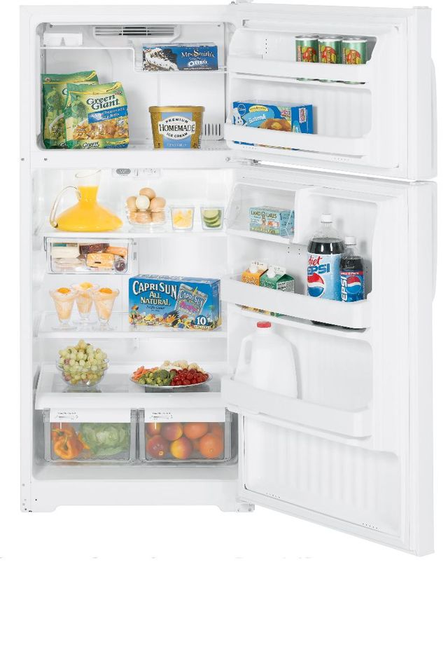 GE  24" Top-Freezer Refrigerator-White 1