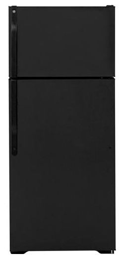 GE® ENERGY STAR® 18.1 Cu. Ft. Top Freezer Refrigerator-Black