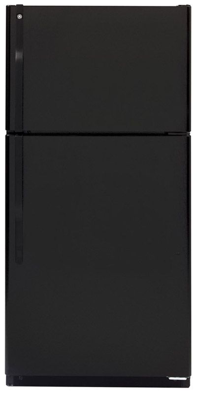 GE® ENERGY STAR® 18.0 Cu. Ft. Top Freezer Refrigerator-Black