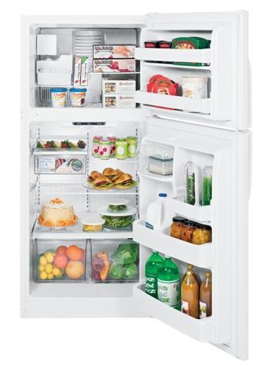GE® ENERGY STAR® 18.0 Cu. Ft. Top Freezer Refrigerator-White 1