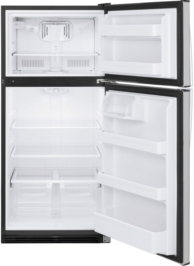 GE® 18.2 Cu. Ft. TopFreezer Refrigerator-Stainless Steel 3