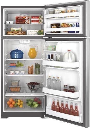 GE® 17.5 Cu. Ft. Top Freezer Refrigerator-Black 4