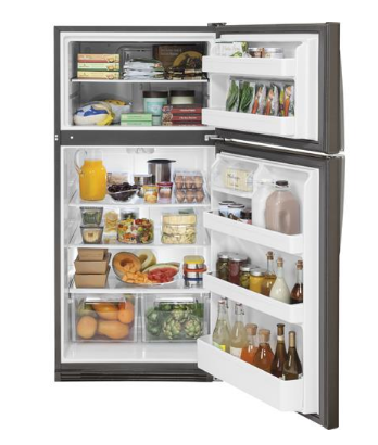 GE® 20.8 Cu. Ft. Top-Freezer Refrigerator-Stainless Steel 3