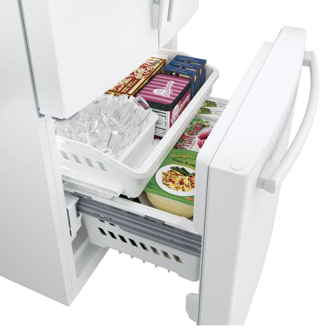 GE® 18.6 Cu. Ft. Black Counter Depth French Door Refrigerator 14