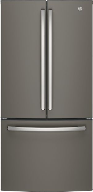 GE® 33 in. 18.6 Cu. Ft. Slate Counter Depth French Door Refrigerator