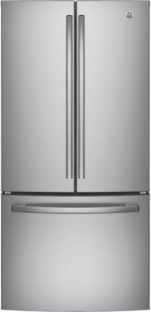 GE® 18.6 Cu. Ft. Stainless Steel Counter Depth French Door Refrigerator