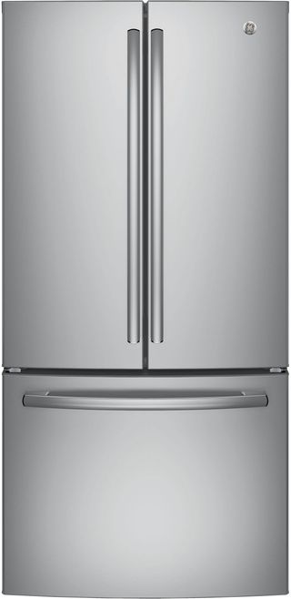 GE® 18.6 Cu. Ft. Counter Depth French Door Refrigerator-Stainless Steel