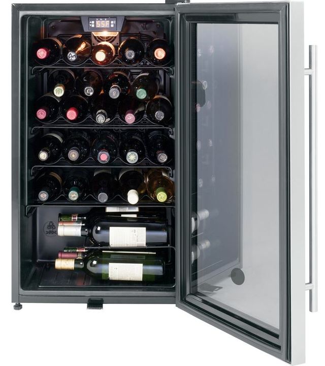 GE® 4.1 Cu. Ft. Stainless Steel Wine Cooler-1